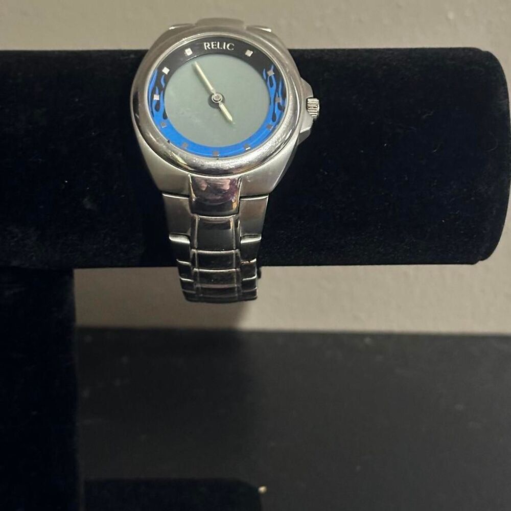 Relic Men's Silver and Grey Watch
